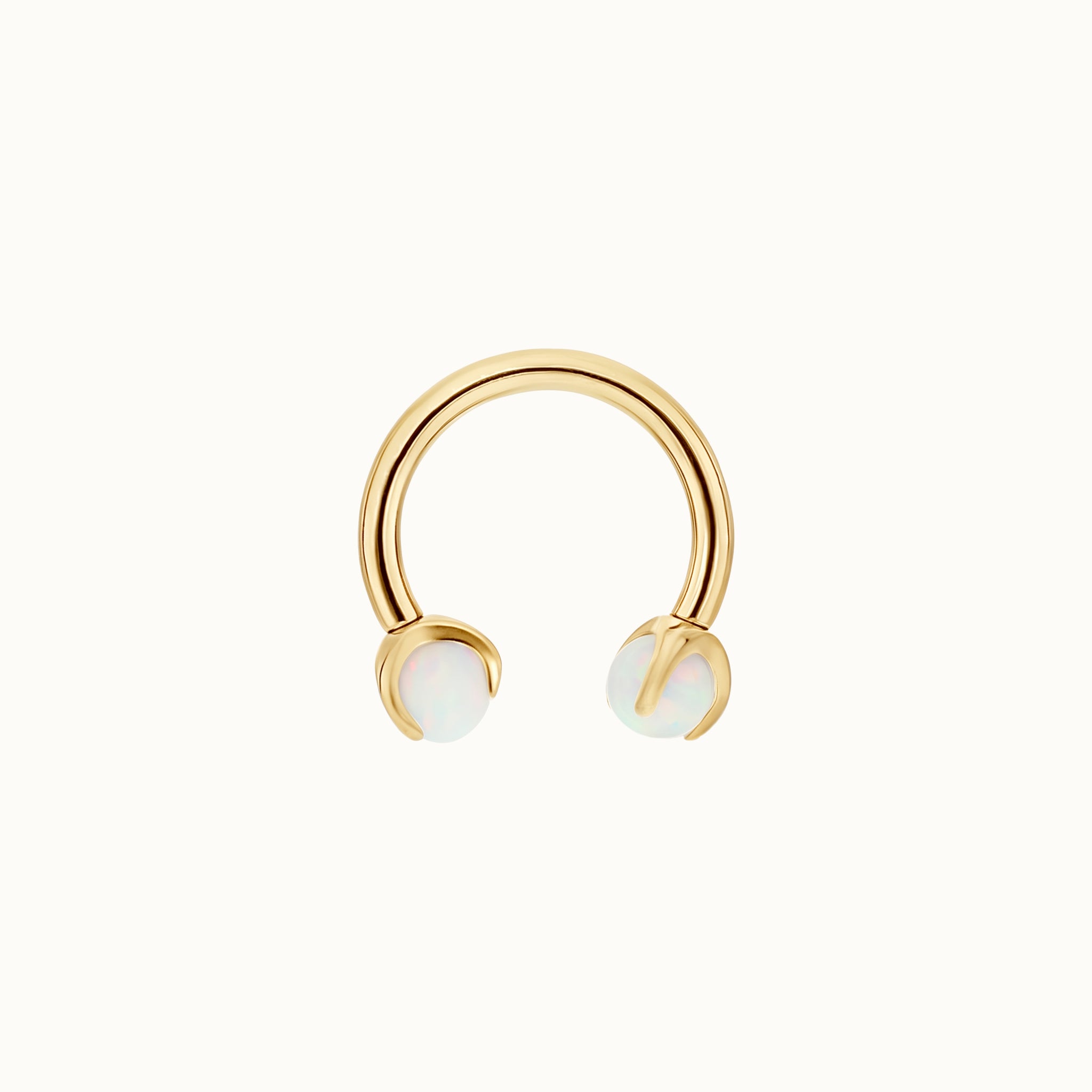obsidian-piercing-fer-cheval-opale-blanche-septum-daith-titane image 1