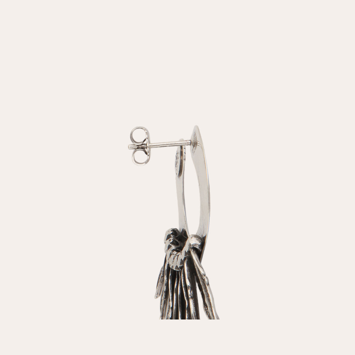 gas-bijoux-caracara-boucles-d-oreilles-argent-es-plumes-grav-es image 2
