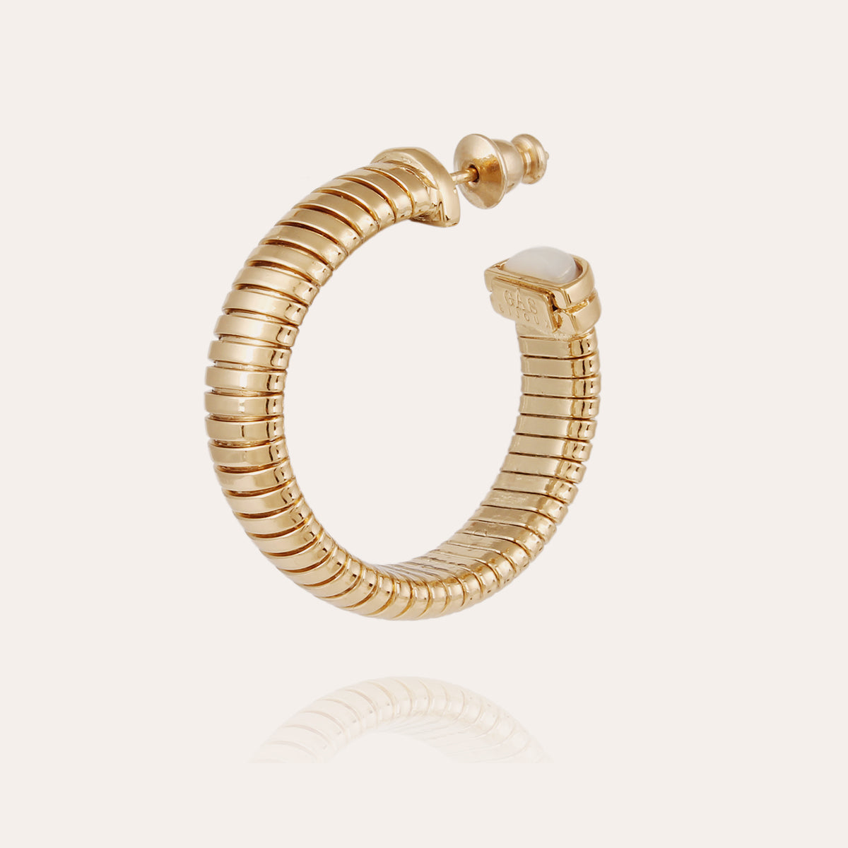 gas-bijoux-boucles-d-oreilles-cr-oles-antigone-petit-mod-le-nacre-blanche image 3