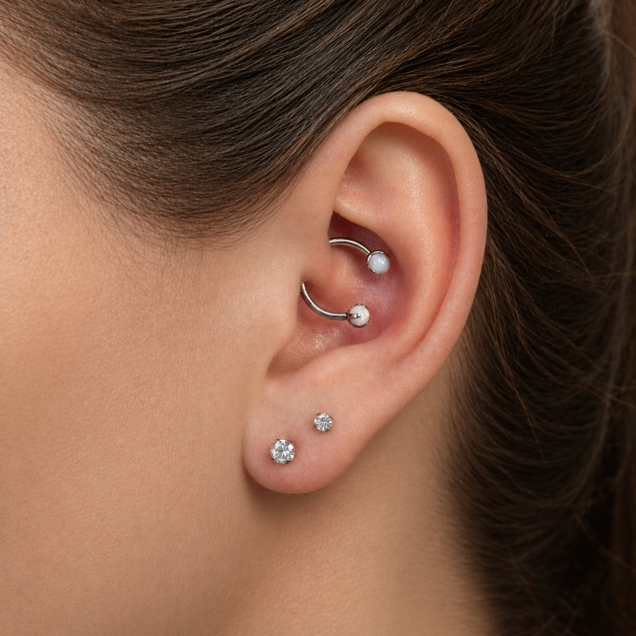 obsidian-piercing-fer-cheval-opale-blanche-septum-daith-titane image 4