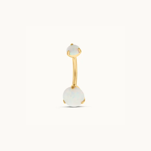 obsidian-piercing-polaris-opale-piercing-nombril-en-titane-opale-iris-e image 1