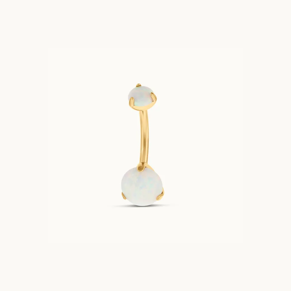 obsidian-piercing-polaris-opale-piercing-nombril-en-titane-opale-iris-e image 1