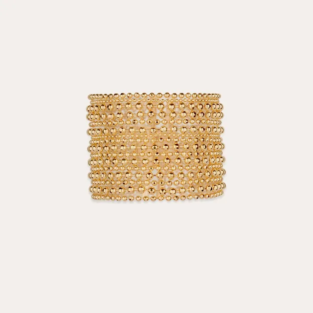 gas-bijoux-bracelet-rom-o-dor-manchette-fines-cha-nes-boules-et-barrette-central image 1