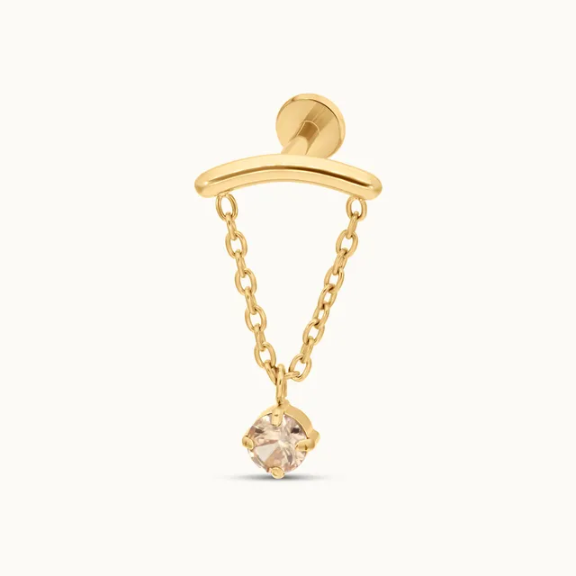obsidian-piercing-doppio-bijou-hidden-helix-en-titane-pvd-gold-cha-ne-fine-et-zi image 1