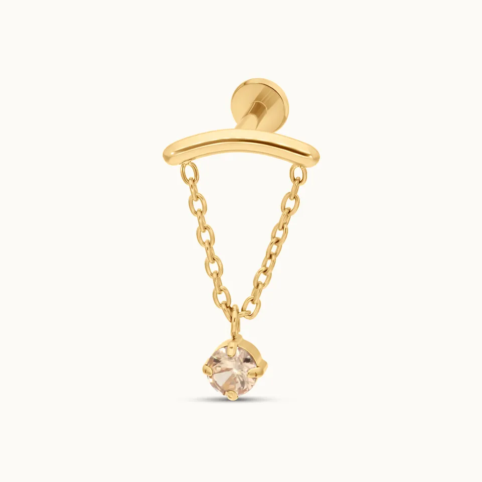 obsidian-piercing-doppio-bijou-hidden-helix-en-titane-pvd-gold-cha-ne-fine-et-zi image 1