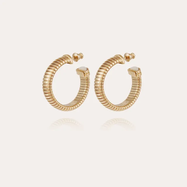 gas-bijoux-boucles-d-oreilles-cr-oles-antigone-petit-mod-le-nacre-blanche image 1