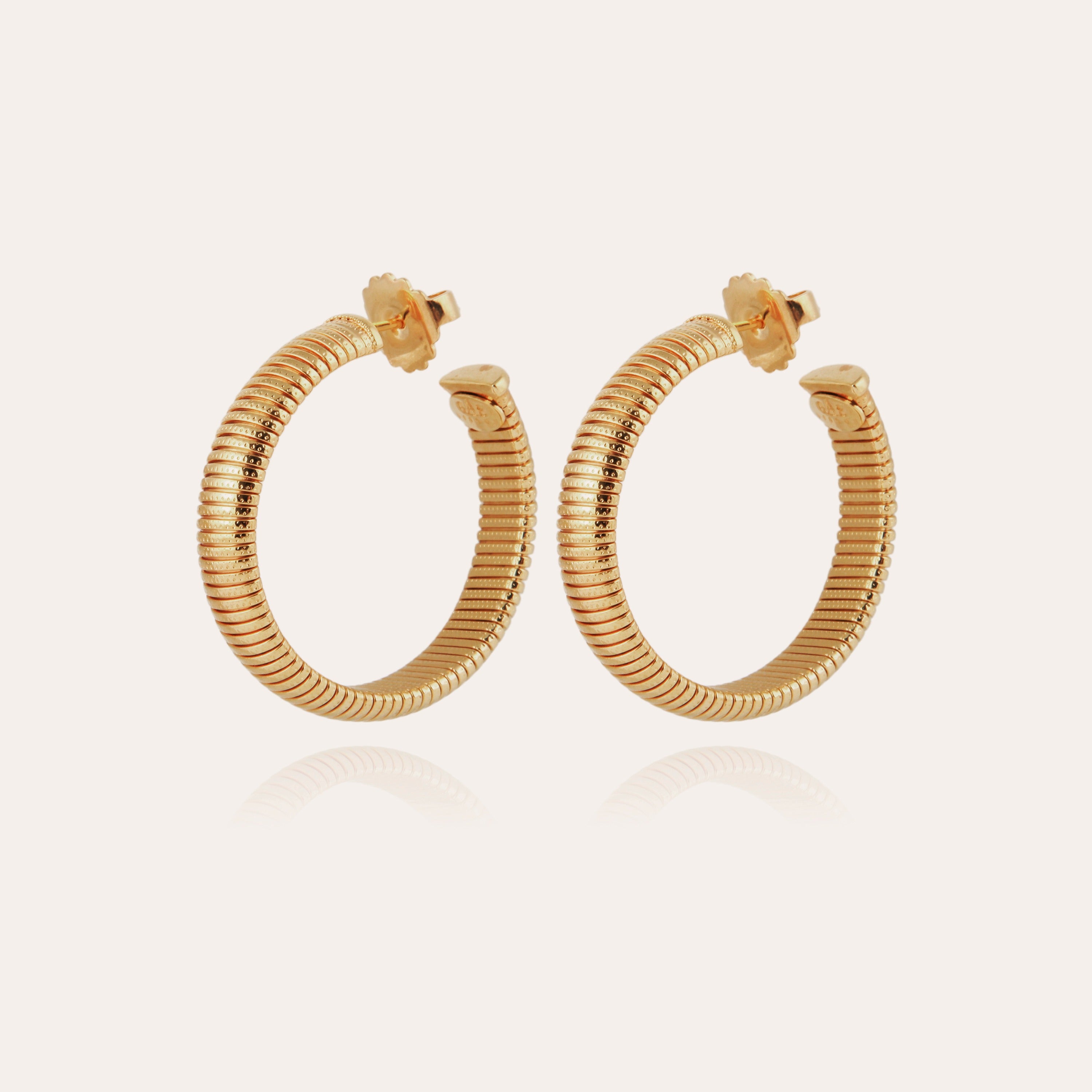 gas-bijoux-boucles-d-oreilles-cr-oles-milo-dor-es-maille-tubogas image 1