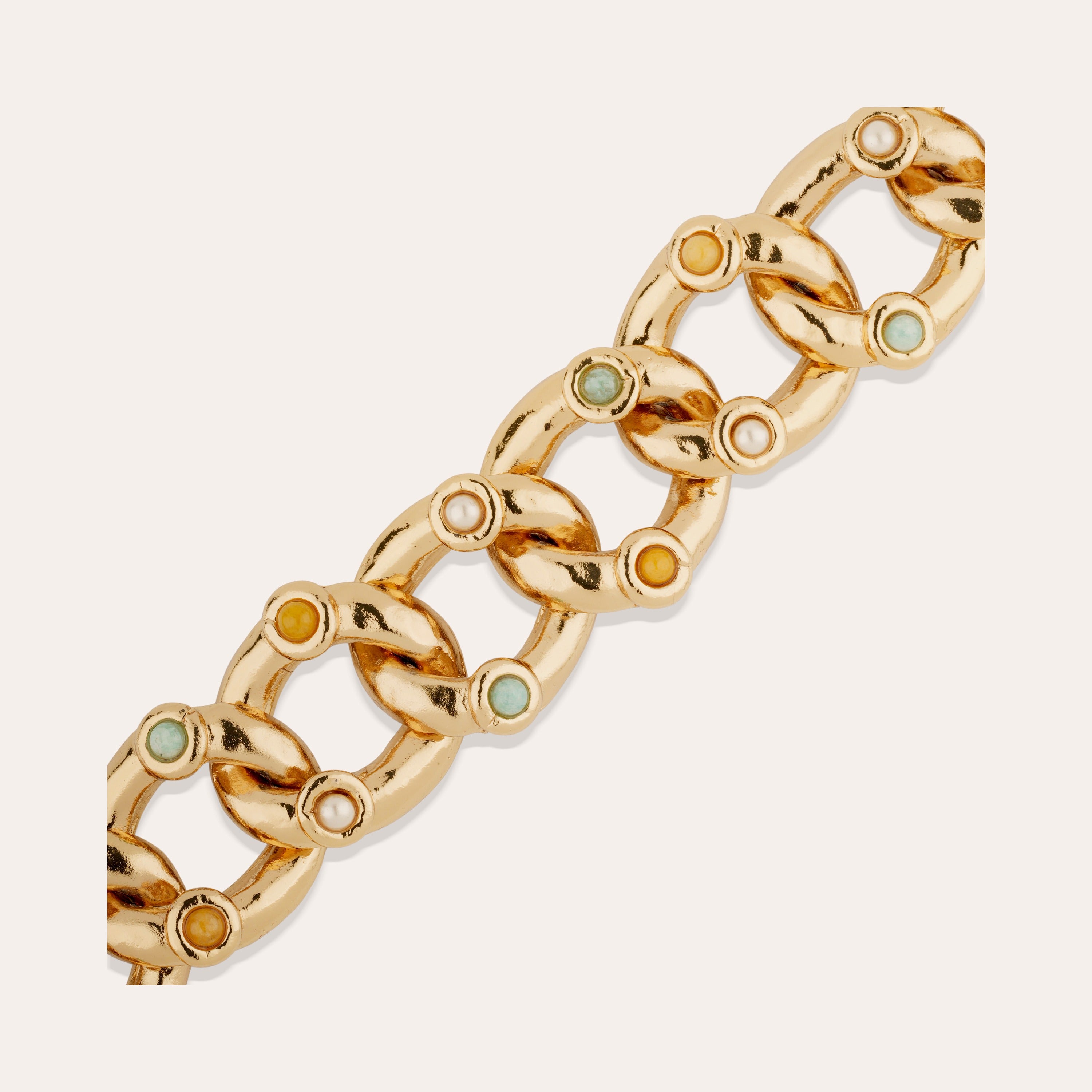 gas-bijoux-collier-mitsi-petit-mod-le-laiton-dor-l-or-fin-amazonite-maille-gourm image 3