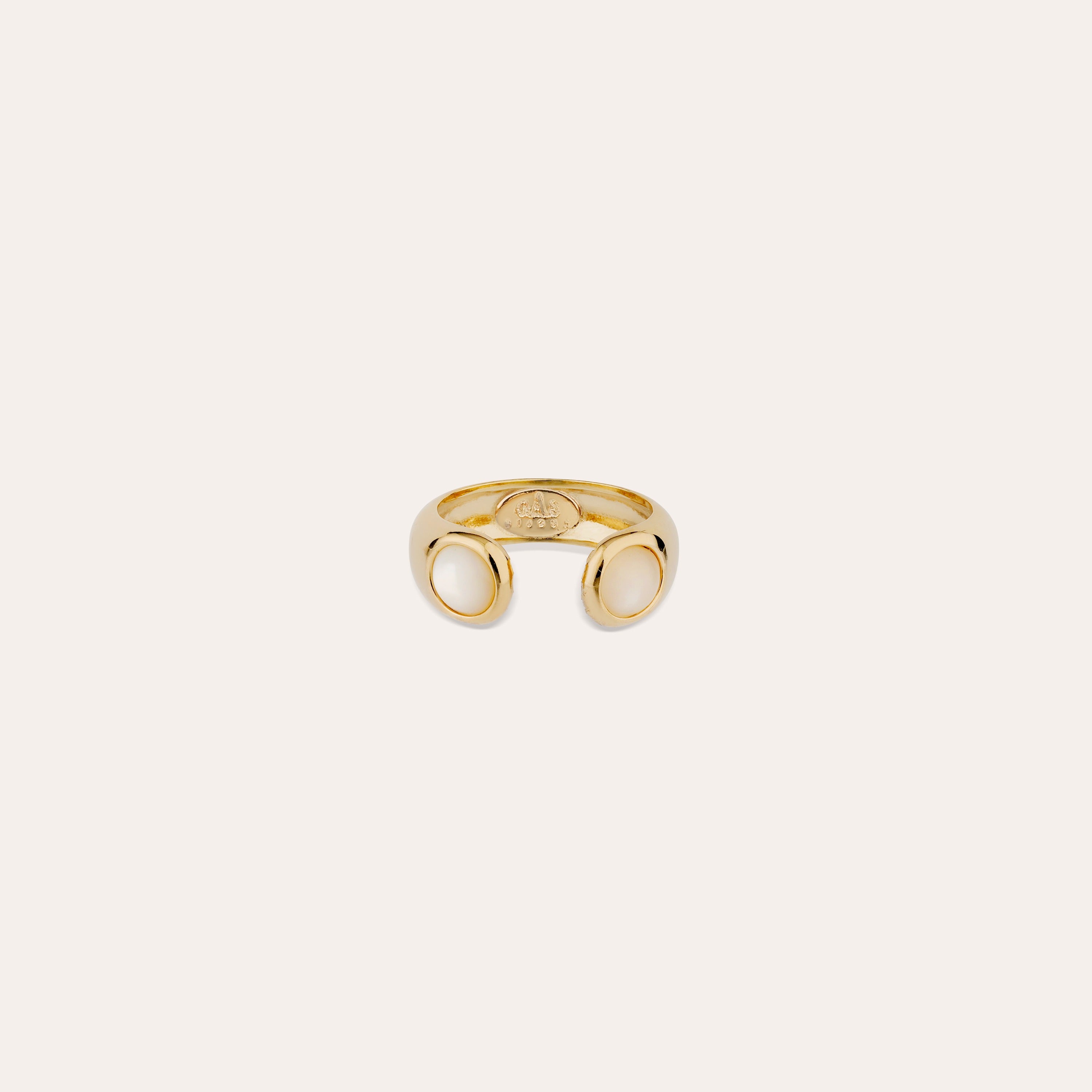 gas-bijoux-bague-saint-germain-jonc-ouvert-nacre-blanche image 1