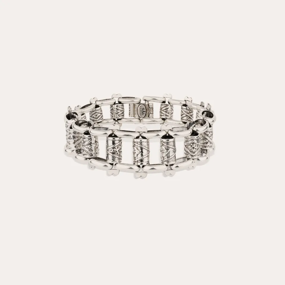 gas-bijoux-bracelet-kamino-argent-large-maille-anneaux-grav-s-et-lisses image 1