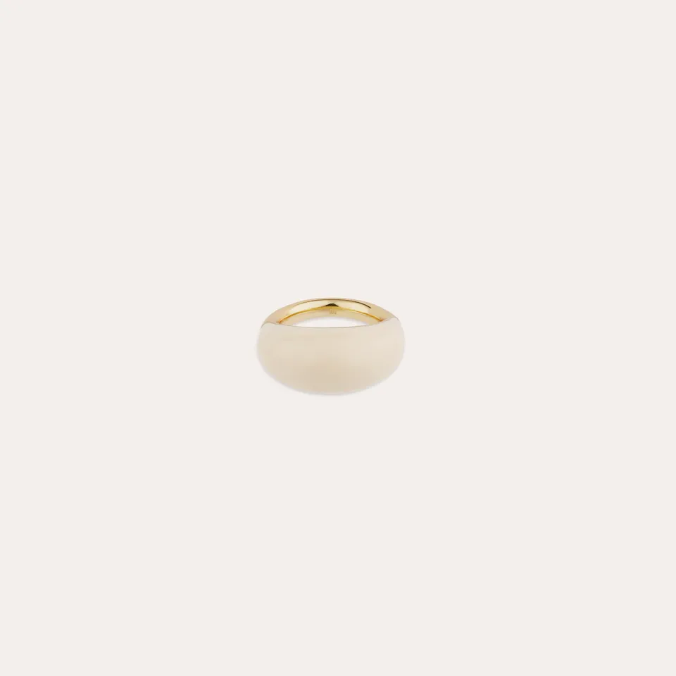 gas-bijoux-selva-bague-grand-mod-le-ac-tate-ivoire-dor-e image 1