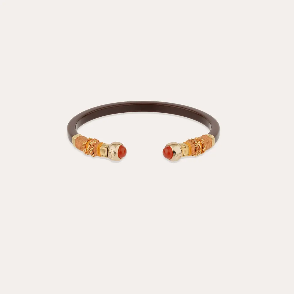 gas-bijoux-bracelet-sari-ac-tate-dor-marron-jonc-fin-gain-de-fils-dor-s-l-or-fin image 1