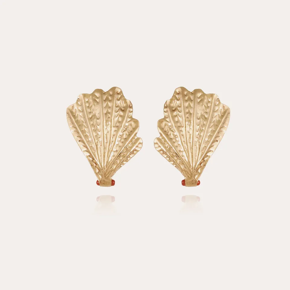 gas-bijoux-boucles-d-oreilles-shellona-cornaline-dor-es-l-or-fin image 1