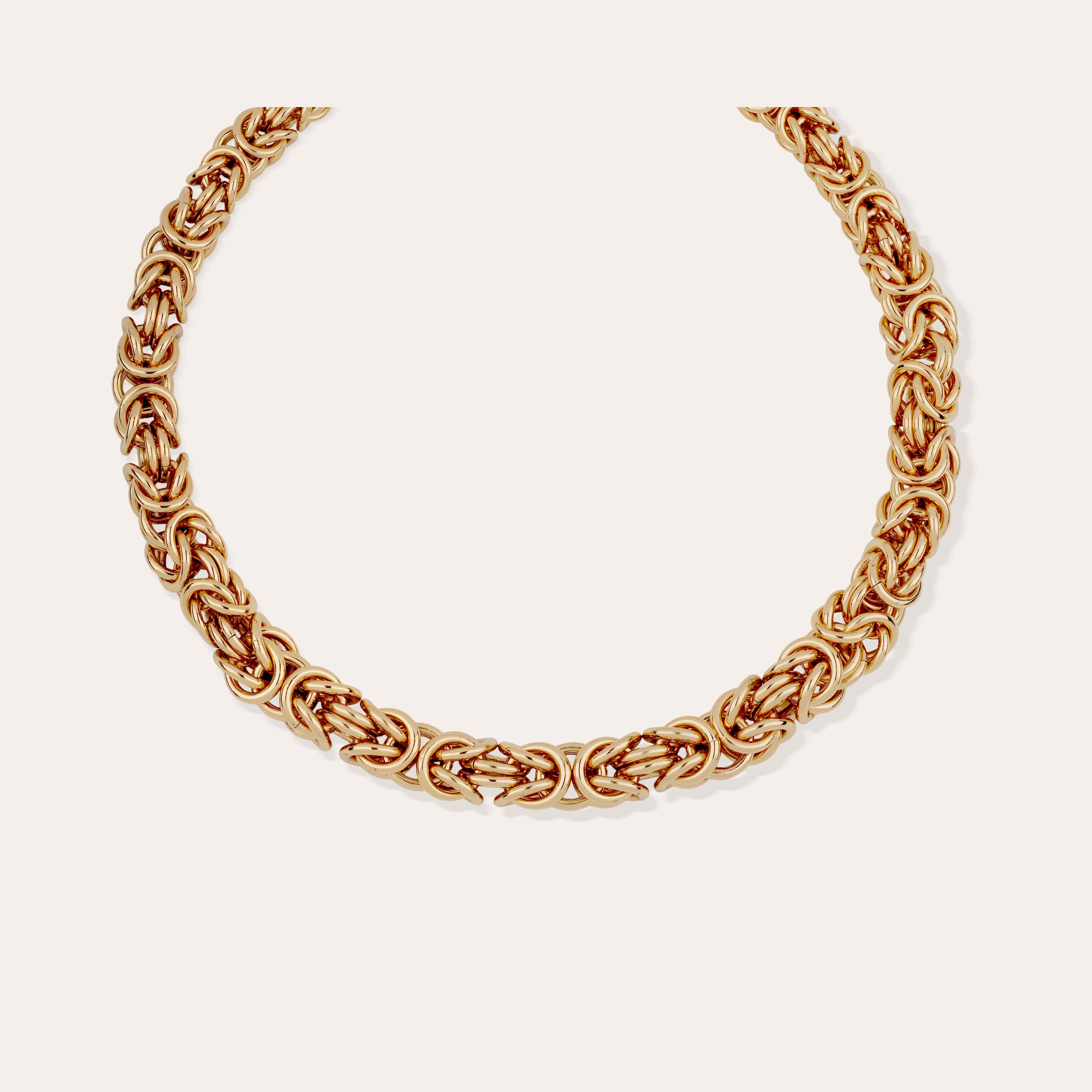 gas-bijoux-collier-claude-dor-cha-ne-maille-byzantine-d-grad-e-l-or-fin image 4