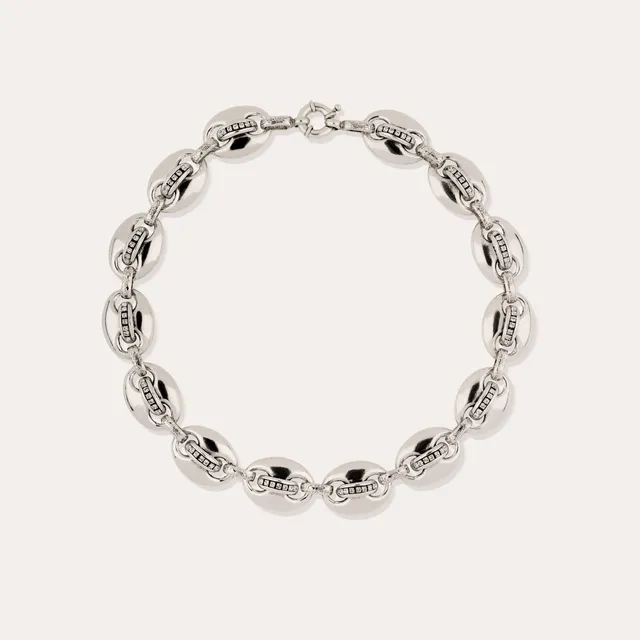gas-bijoux-collier-cophea-strass-mini-argent-maille-marine-45-cm image 1
