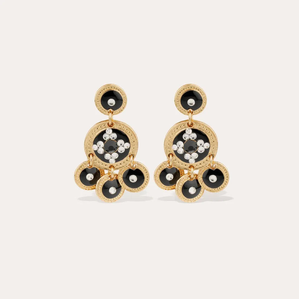 gas-bijoux-sequin-deux-rangs-boucles-d-oreilles-pendantes-dor-es-l-or-fin image 1