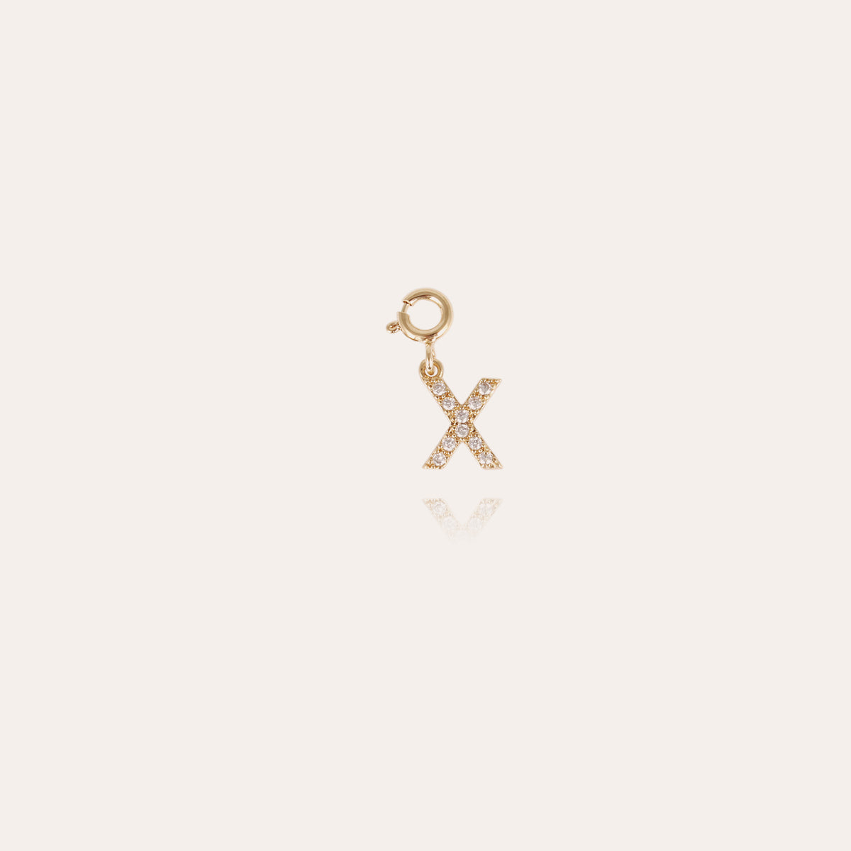 gas-bijoux-charm-pendentif-lettre-x-strass-dor-l-or-fin-2-cm image 1