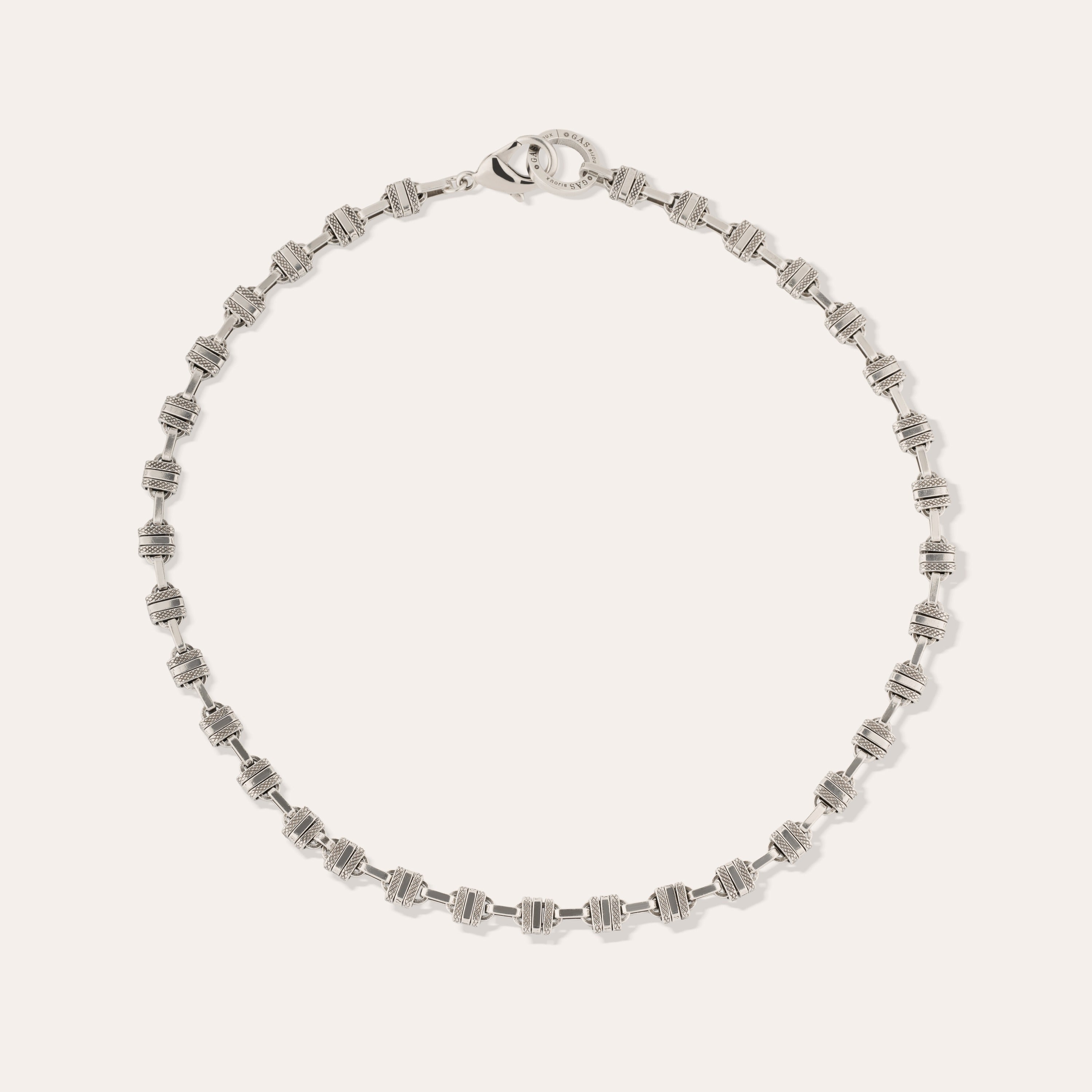 gas-bijoux-collier-rayl-collier-argent-maillons-cubiques-entrelac-s-lisses-et-gr image 1