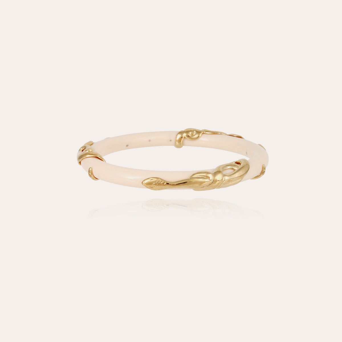 gas-bijoux-cobra-bracelet-jonc-en-ac-tate-ivoire-avec-serpent-dor-l-or-fin image 1