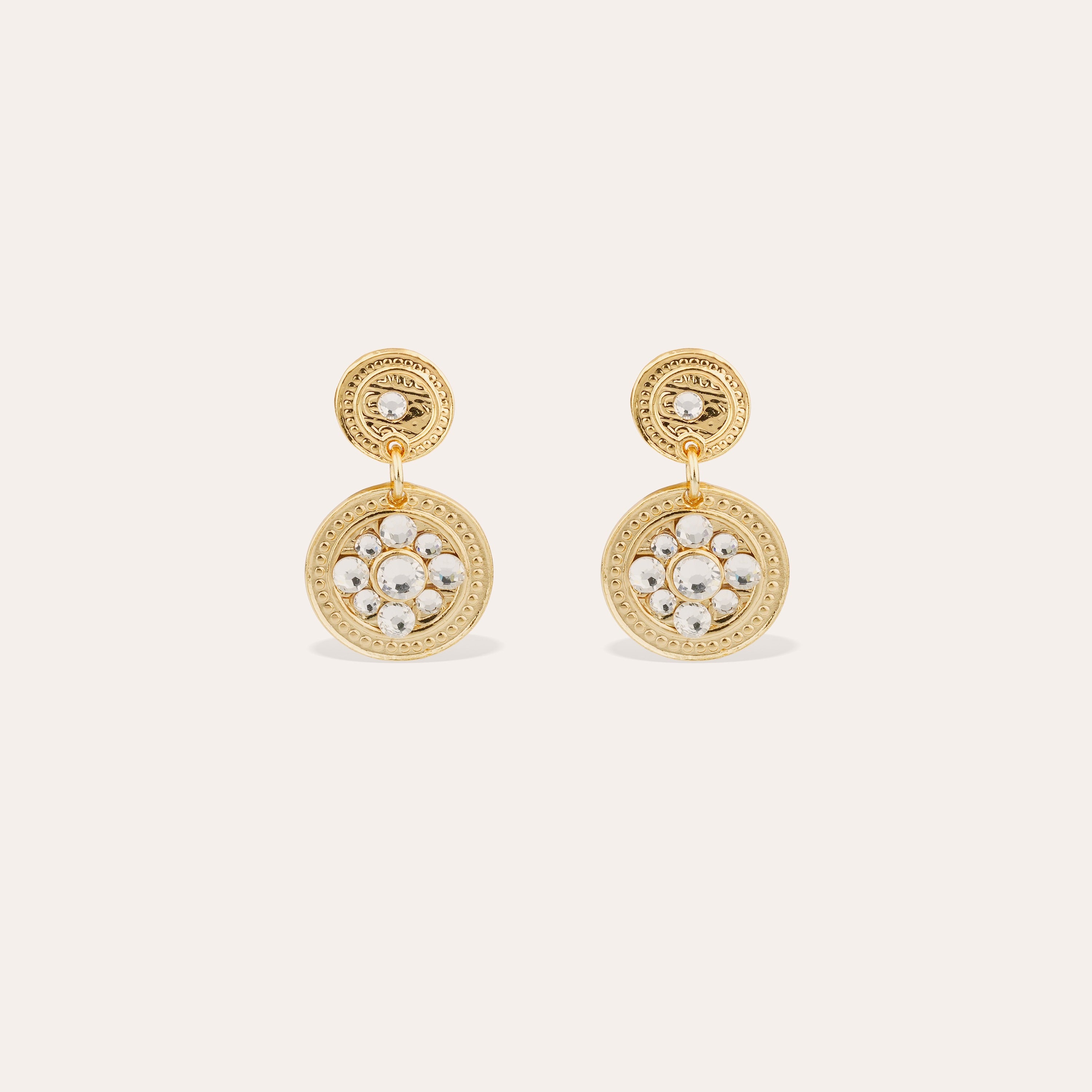 gas-bijoux-boucles-d-oreilles-sequin-pendantes-m-daillons-dor-s-l-or-fin-et-stra image 1