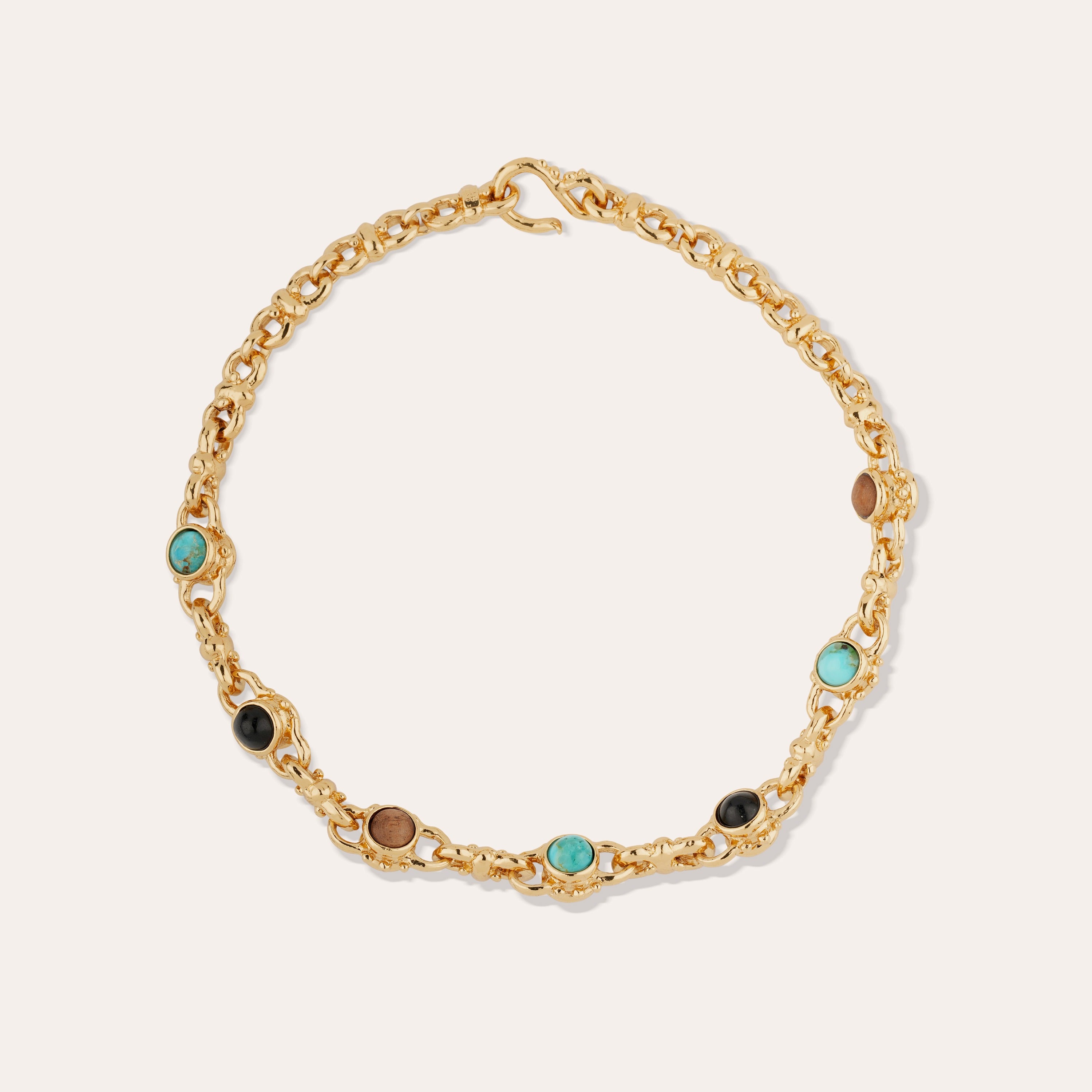 gas-bijoux-collier-amarante-multi-cabochons-dor-turquoise-basalte-bois image 1