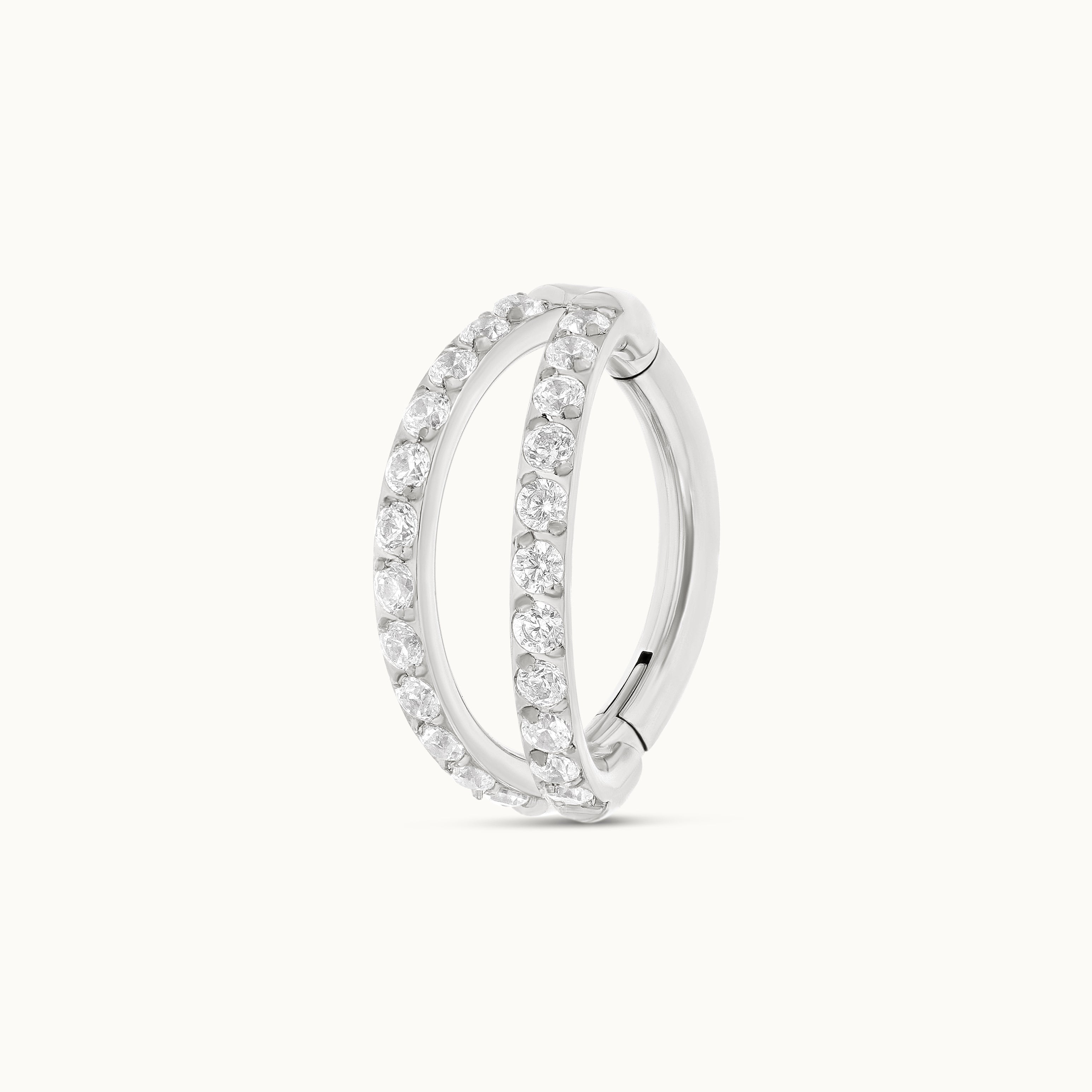 obsidian-piercing-atria-clicker-double-ligne-de-zircons-en-titane-pour-conch-et- image 2