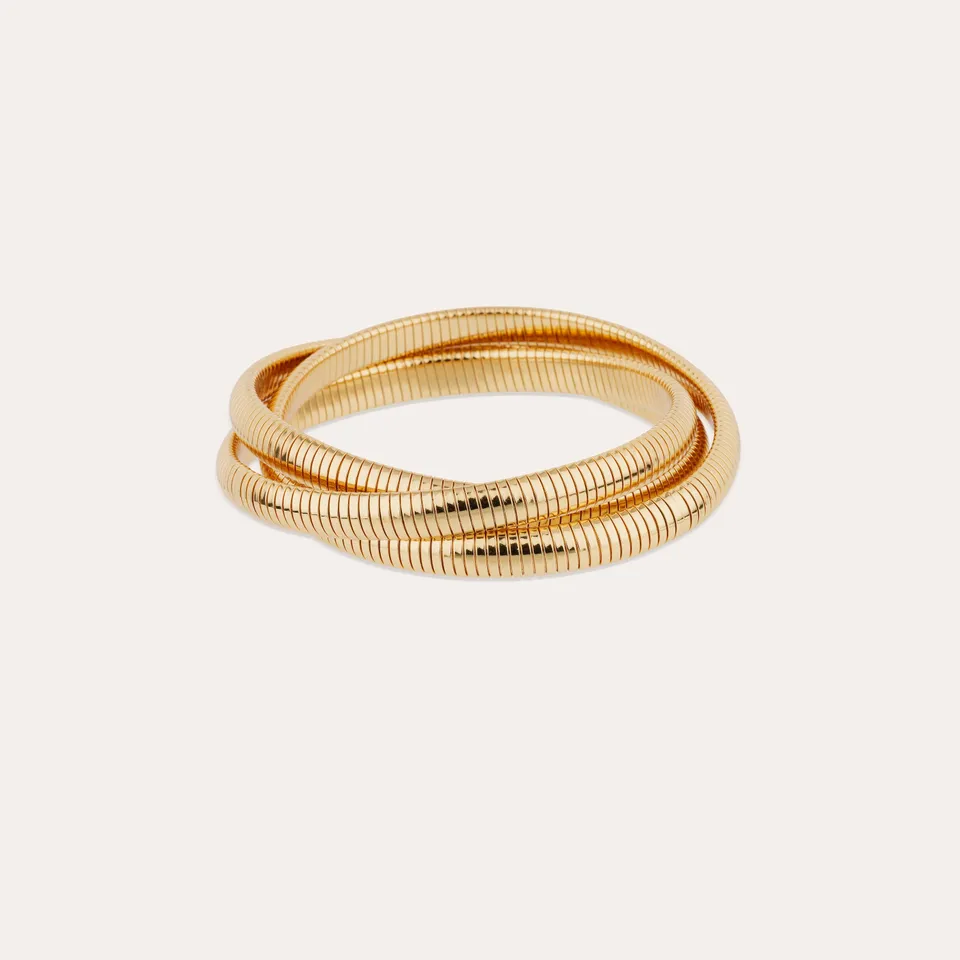 gas-bijoux-bracelet-infinity-trois-rangs-petit-mod-le-dor-tubogas image 1