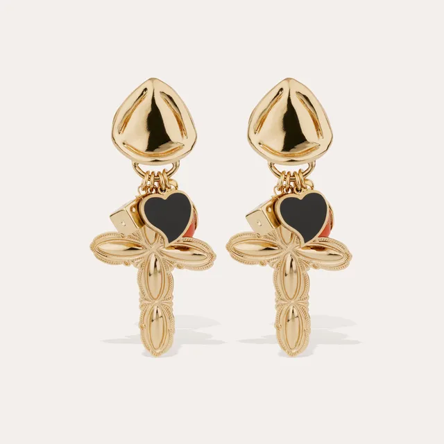 gas-bijoux-suerte-boucles-d-oreilles-pendantes-dor-es-charms-porte-bonheur image 1