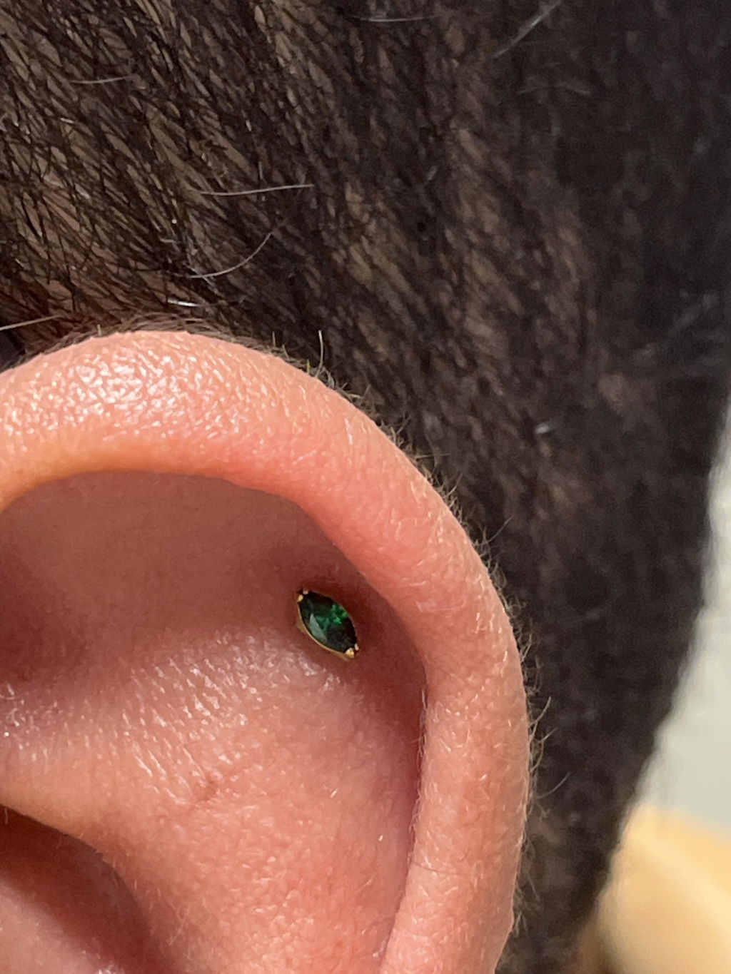Sur mon tragus, parfait