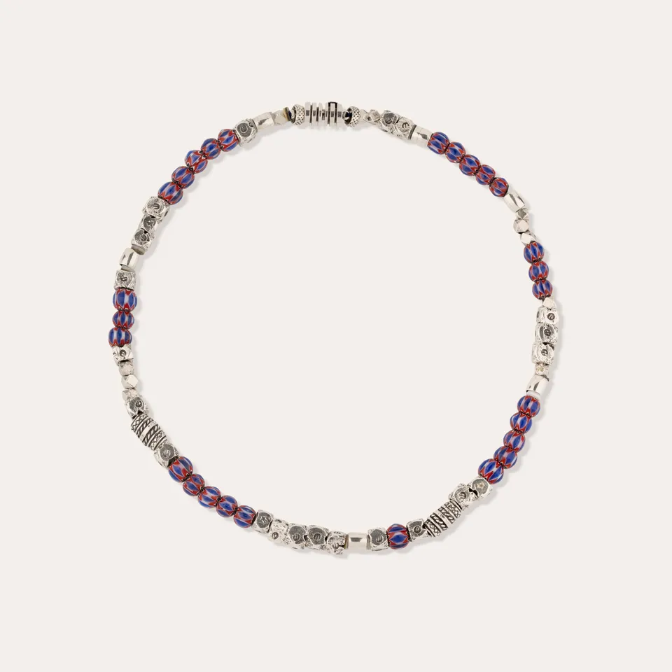 gas-bijoux-collier-sacha-argent-perles-verre image 1