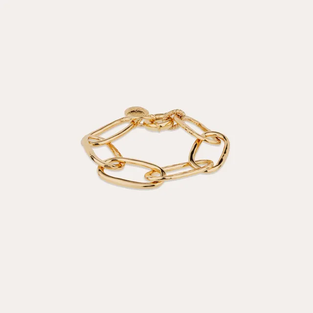 gas-bijoux-bracelet-maille-ovale-grand-mod-le-dor-l-or-fin-taille-ajustable image 1