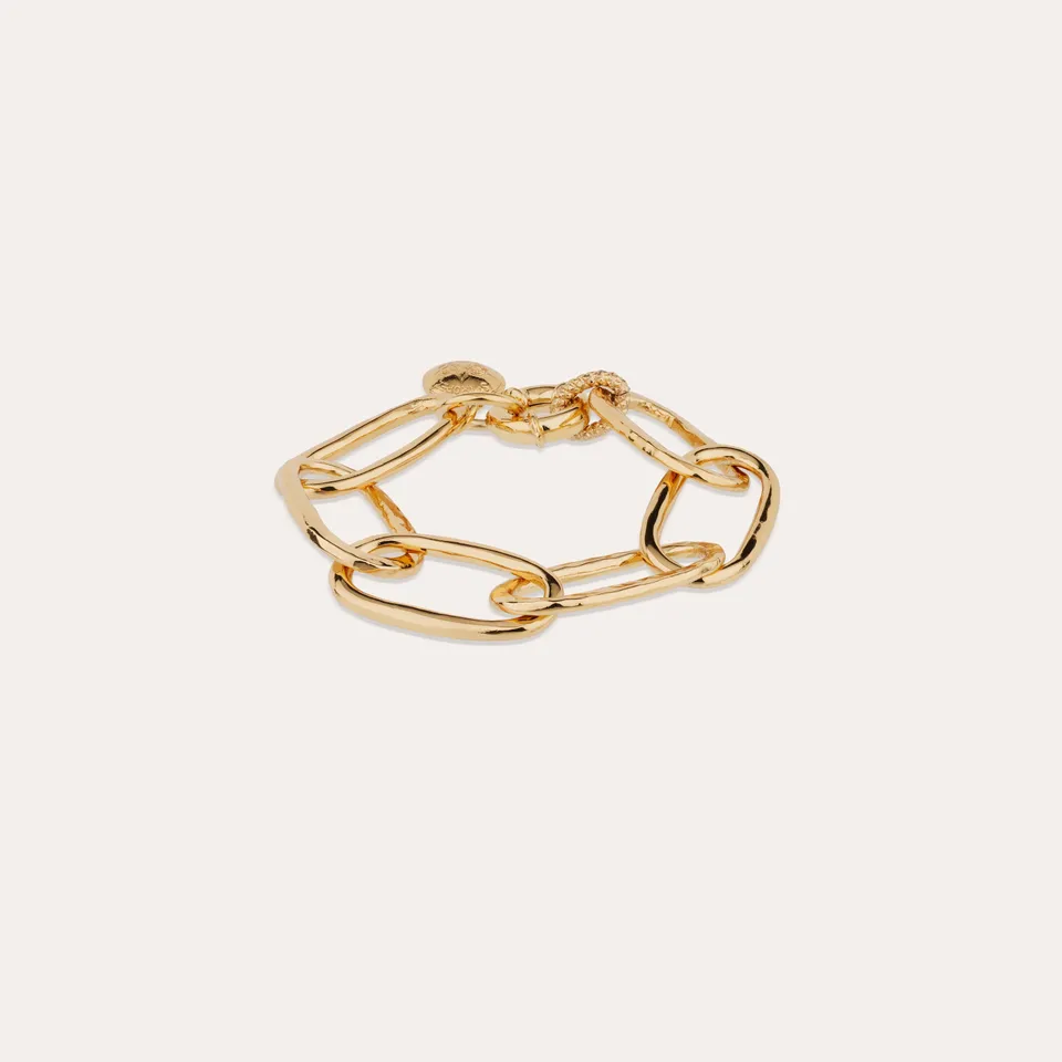 gas-bijoux-bracelet-maille-ovale-grand-mod-le-dor-l-or-fin-taille-ajustable image 1