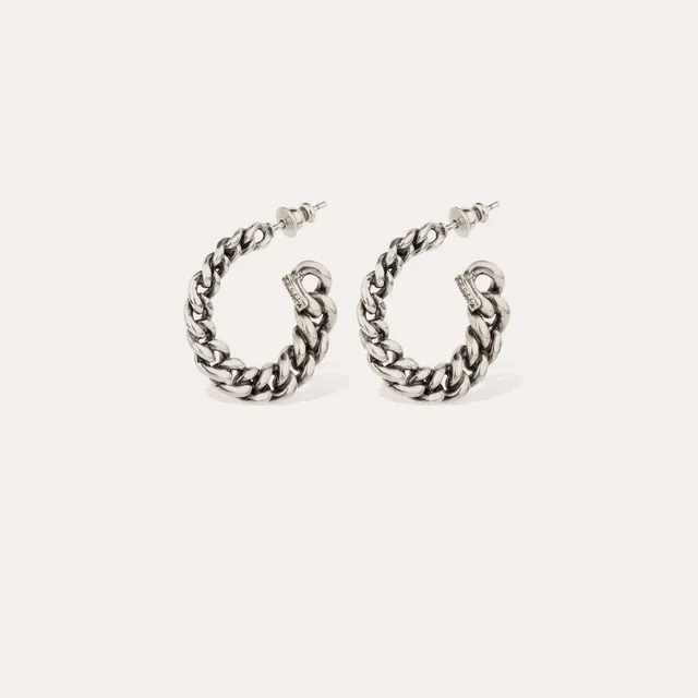 gas-bijoux-boucles-d-oreilles-cr-oles-bronxy-argent-es-maille-gourmette-revisit- image 1