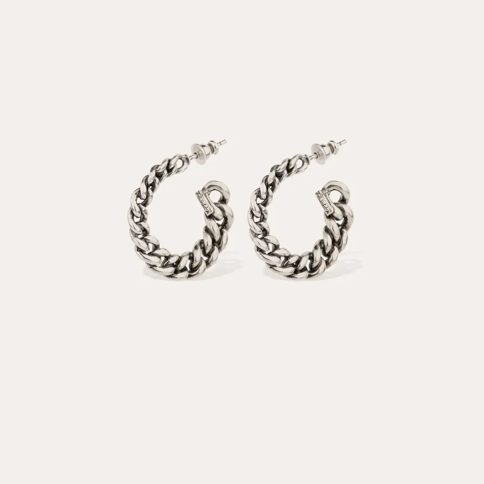 gas-bijoux-boucles-d-oreilles-cr-oles-bronxy-argent-es-maille-gourmette-revisit- image 1