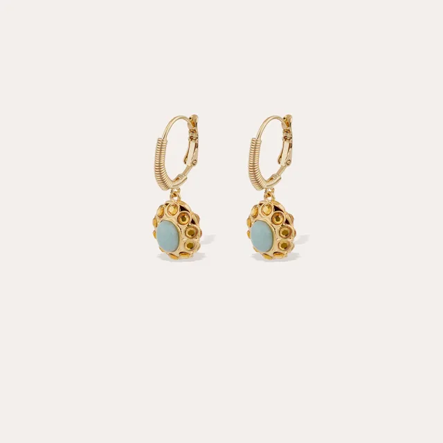 gas-bijoux-boucles-d-oreilles-tao-splash-dor-es-cabochon-pierres-de-verre-color- image 1