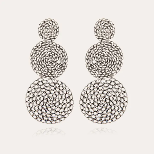 gas-bijoux-boucles-d-oreilles-onde-gourmette-double-argent-es-spirales image 1