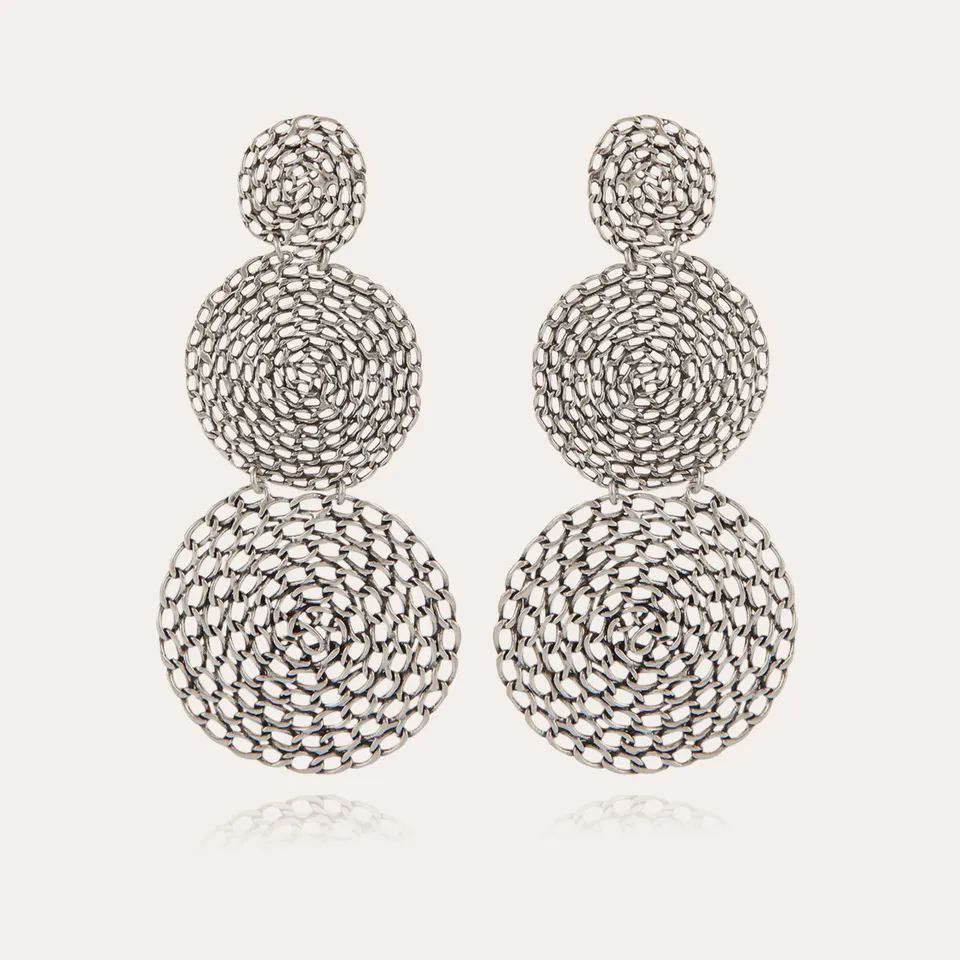 gas-bijoux-boucles-d-oreilles-onde-gourmette-double-argent-es-spirales image 1