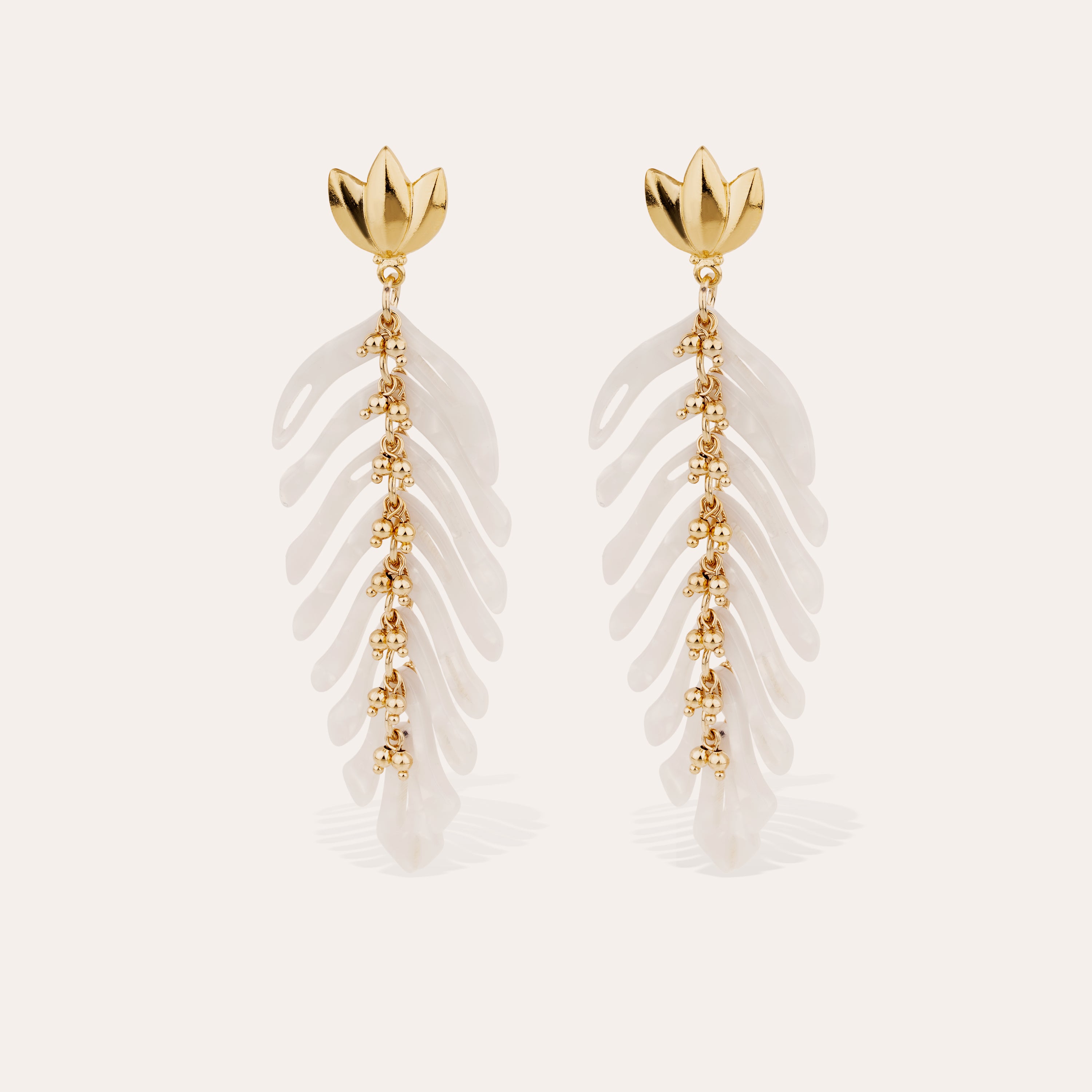 gas-bijoux-boucles-d-oreilles-cavallo-ac-tate-ivoire-dor-es-l-or-fin-avec-perles image 1