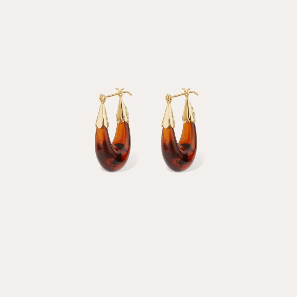 gas-bijoux-boucles-d-oreilles-ecume-petit-mod-le-ac-tate-caille-finitions-dor-es image 1