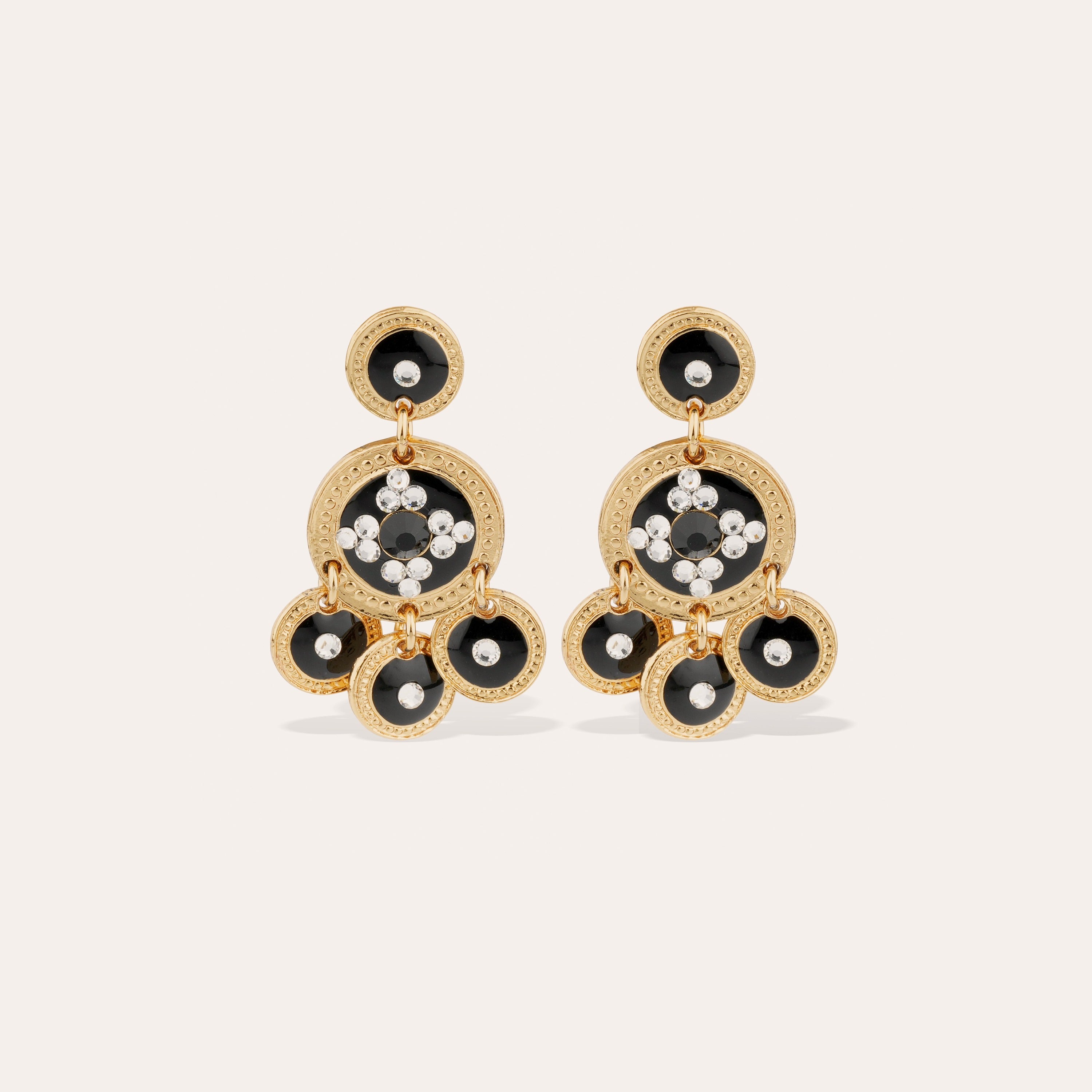 gas-bijoux-sequin-deux-rangs-boucles-d-oreilles-pendantes-dor-es-l-or-fin image 1