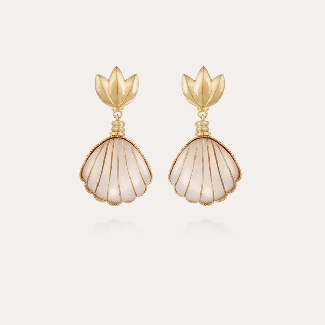 gas-bijoux-boucles-d-oreilles-sanibel-nacre-blanche-dor-es-l-or-fin image 1