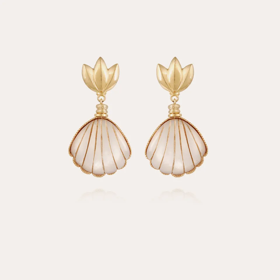 gas-bijoux-boucles-d-oreilles-sanibel-nacre-blanche-dor-es-l-or-fin image 1