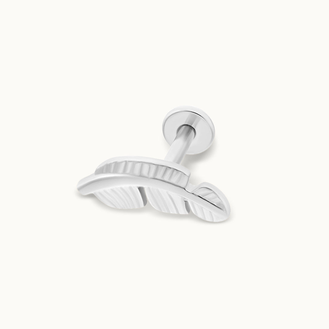 obsidian-piercing-plume-bijou-de-contour-courb-titane-pvd-gold-viss-pour-anti-h- image 3