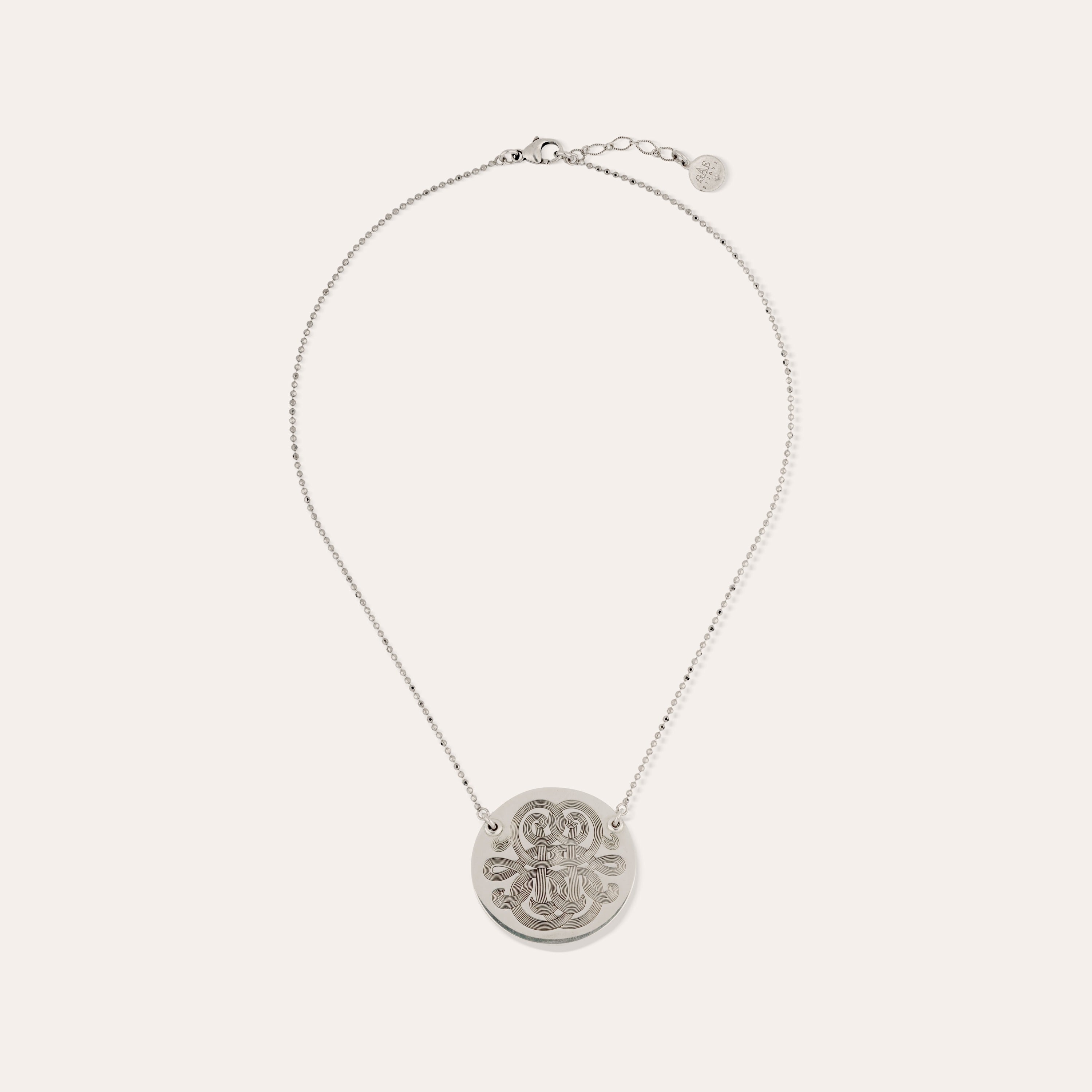 gas-bijoux-collier-diva-argent-m-daillon-grav-de-volutes-longueur-ajustable-39-4 image 3