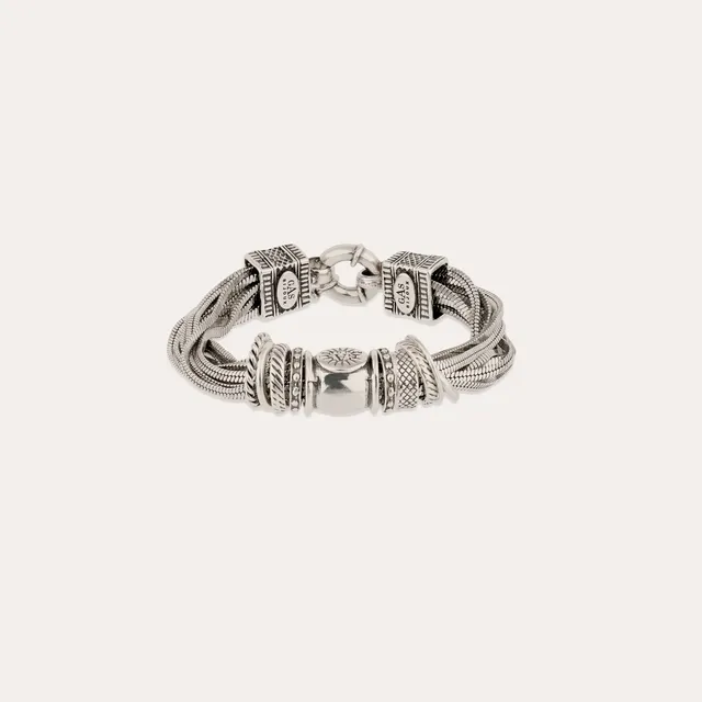 gas-bijoux-bracelet-jos-argent-cha-nes-multiples-et-anneaux-vintage image 1