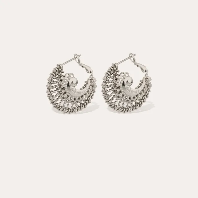 gas-bijoux-izzia-boucles-d-oreilles-cr-oles-argent-es-petit-mod-le-avec-pi-ce-en image 1