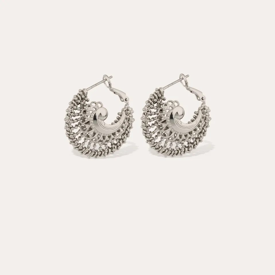 gas-bijoux-izzia-boucles-d-oreilles-cr-oles-argent-es-petit-mod-le-avec-pi-ce-en image 1