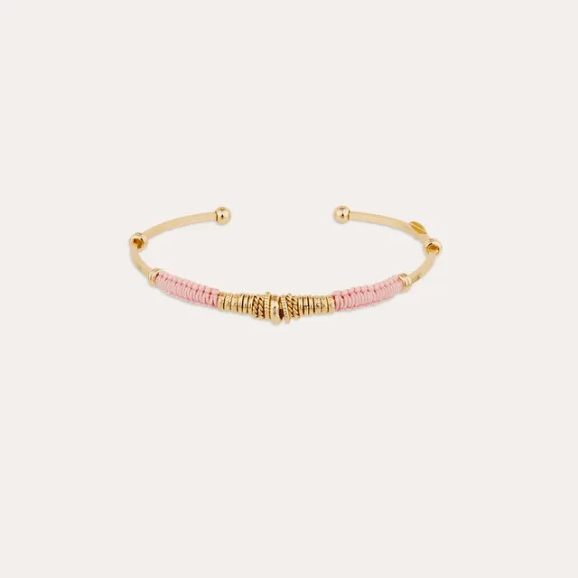 bracelet-zizanie-gas-bijoux-jonc-dor-l-or-fin-fils-coton-ajustable image 1
