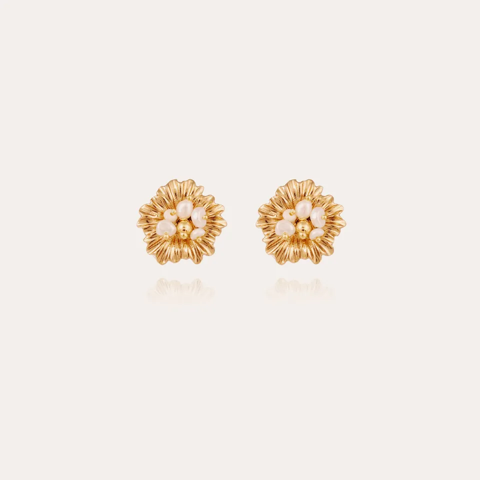 gas-bijoux-boucles-d-oreilles-puces-azal-e-fleur-perles-de-culture-dor-es image 1