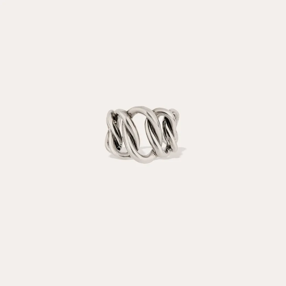 gas-bijoux-bague-bronx-argent-e-maille-gourmette-ajustable image 1